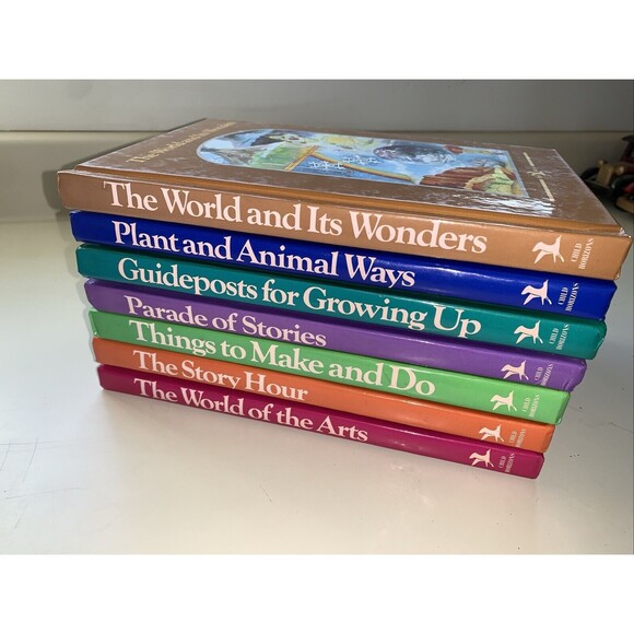 1996 Child Horizons 7 Books Lot Vintage Hardcover Home Schooling Educational - Picture 2 of 11